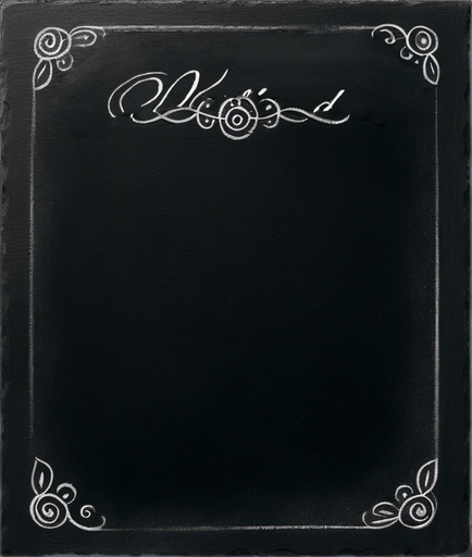 Text "NOVICE BLEND" in chalk, handwritten