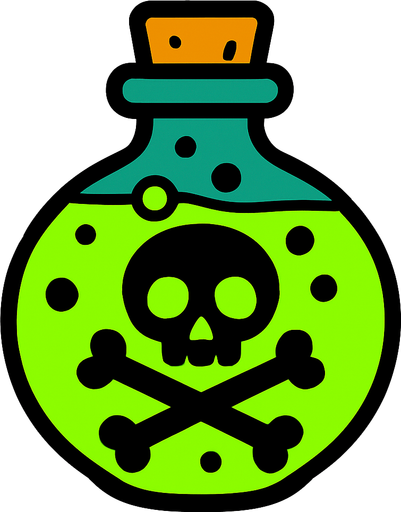 2d Poison.
In-Game asset.  2d.  High contrast.  No shadows