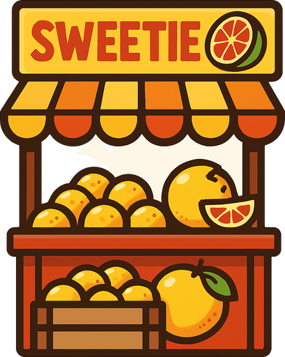 sweetie stand.
In-Game asset.  2d.  High contrast.  No shadows