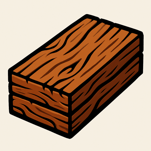 one Wood assets.
In-Game asset.  2d.  High contrast.  No shadows