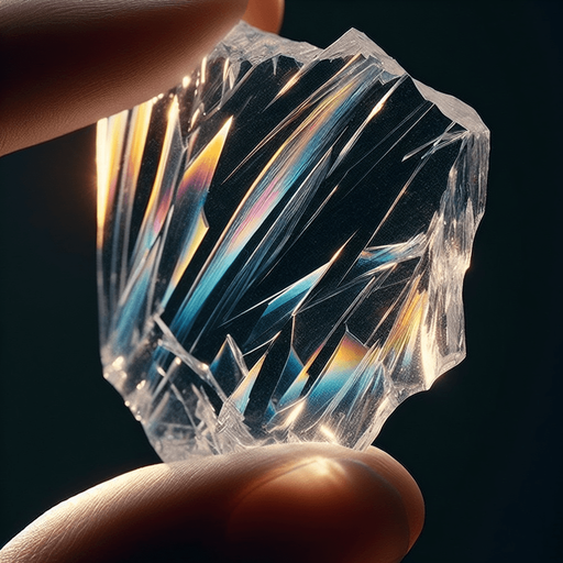 Кусочек стекла.
Кусочек стекла