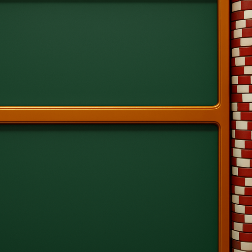 Turn the right bumper side of the table into a long set of poker chips seen from the top that spans the entire length