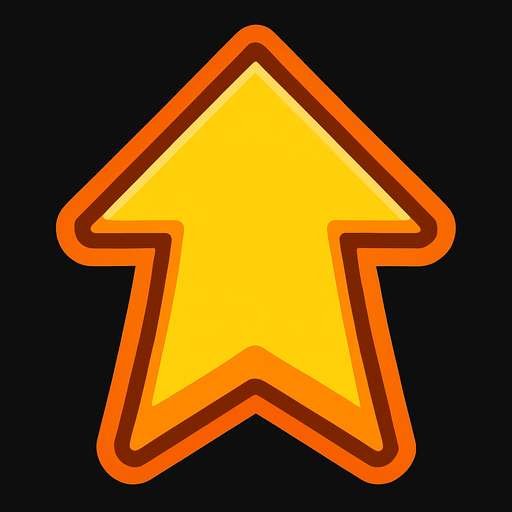 boost arrow.
In-Game asset.  2d.  High contrast.  No shadows