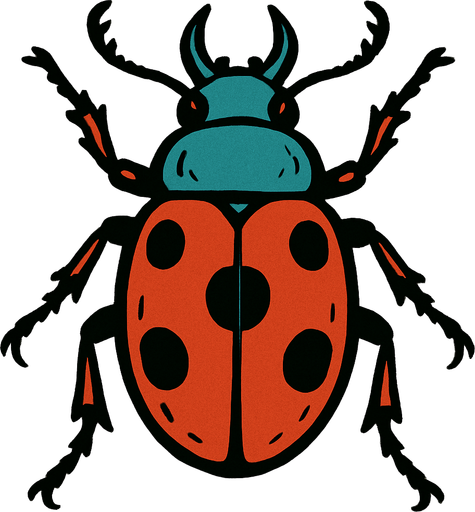 Büyük böcek.
In-Game asset.  2d.  High contrast.  No shadows