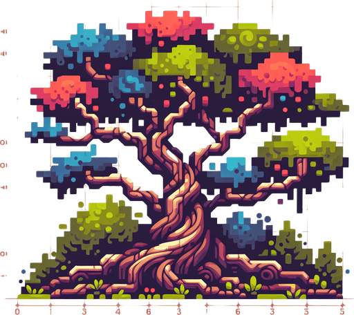Trees.
Single Game Texture. In-Game asset. 2d. Blank background. High contrast. No shadows.