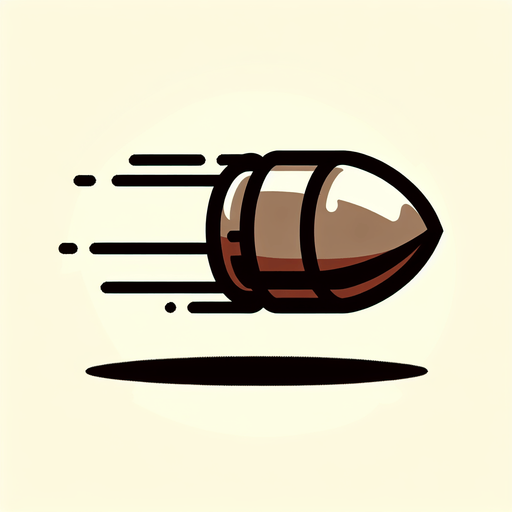 射出的是子弹形状.
Single Game Texture. In-Game asset. 2d. Blank background. High contrast. No shadows.