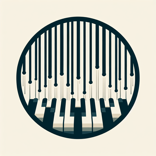 Piano sting.
Single Game Texture. In-Game asset. 2d. Blank background. High contrast. No shadows.