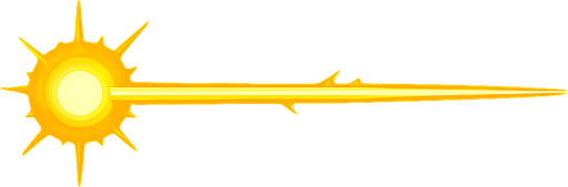 sarı lazer.
In-Game asset.  2d.  High contrast.  No shadows
