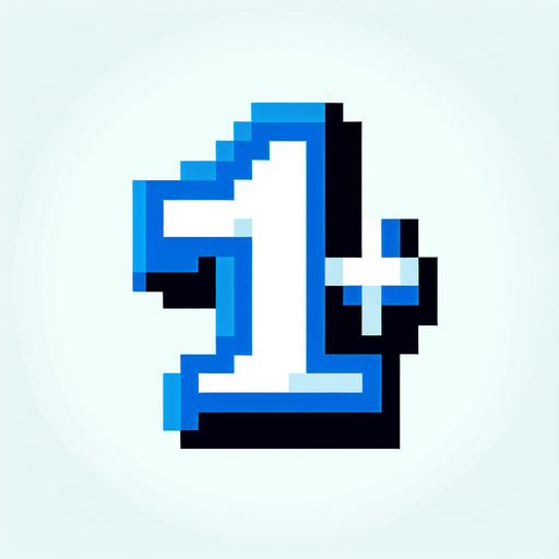 blue text saying "+1". pixelated. 8 bit..
Single Game Texture. In-Game asset. 2d. Blank background. High contrast. No shadows.