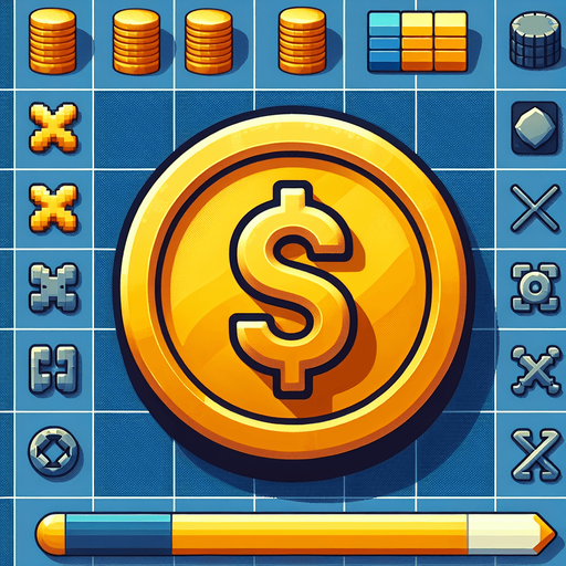 Moeda.
Single Game Texture. In-Game asset. 2d. Blank background. High contrast. No shadows.