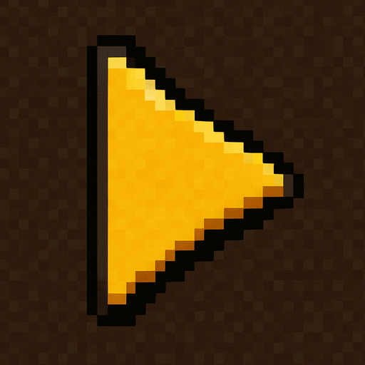 draw a left facing 2d pixel game button. Yellow. Like this ▶️.
In-Game asset.  2d.  High contrast.  No shadows