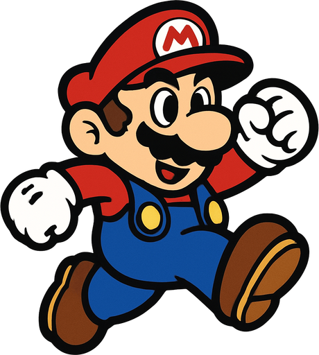 hey mario.
In-Game asset.  2d.  High contrast.  No shadows