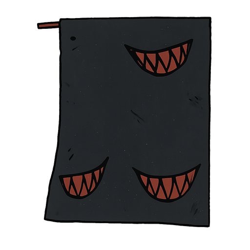 korkunç gülüşler olan bir not defteri sşyah
. No background. Transparent background. Blank background. No shadows. 2d. In-Game asset. flat