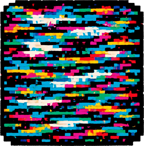 Pibby glitch wall.
In-Game asset.  High contrast.  No shadows