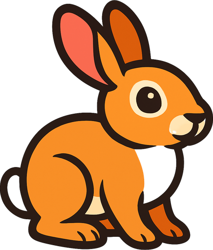 Rabbit.
In-Game asset.  2d.  High contrast.  No shadows