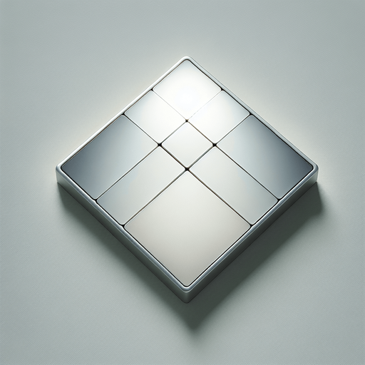 Grey-Tinted Tile: A minimalist and futuristic tile design for a Sudoku game, featuring a perfect square with a smooth, clean surface. The tile has a soft gradient, starting with a light grey center that transitions to a slightly darker grey near the edges, giving it depth and sophistication. A thin, faintly glowing silver-grey border surrounds the tile, adding a subtle futuristic touch while maintaining a sleek and clean appearance. The surface remains blank and ready for interaction..
Single Game Texture. In-Game asset. 2d. Blank background. High contrast. No shadows.