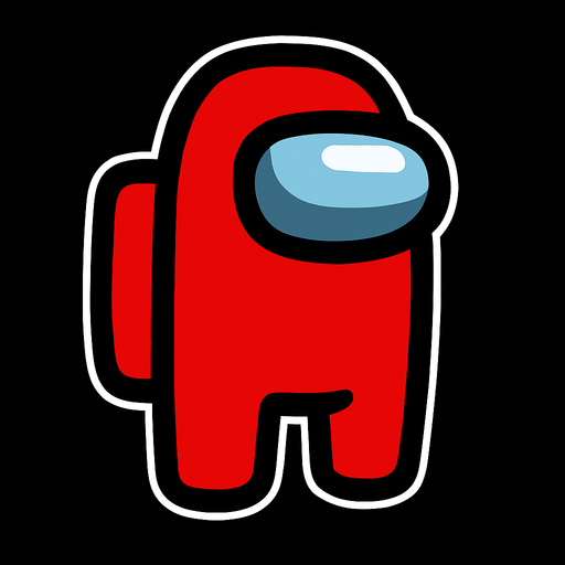 Among US.
In-Game asset.  2d.  High contrast.  No shadows