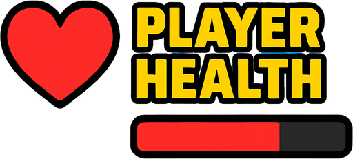 Player Health.
In-Game asset.  2d.  High contrast.  No shadows
