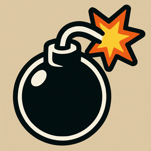 Bomb.
In-Game asset.  2d.  High contrast.  No shadows