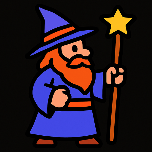 mago.
In-Game asset.  2d.  High contrast.  No shadows