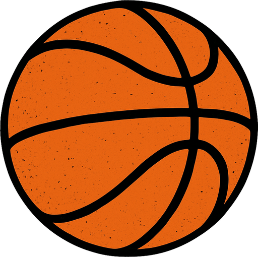 Basketbol topu.
In-Game asset.  2d.  High contrast.  No shadows