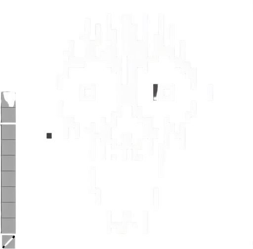 jumpscare face.
Single Game Texture. In-Game asset. 2d. Blank background. High contrast. No shadows.