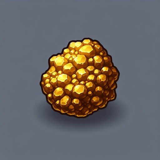 золотая какашка.
Single Game Texture. In-Game asset. 2d. Blank background. High contrast. No shadows.