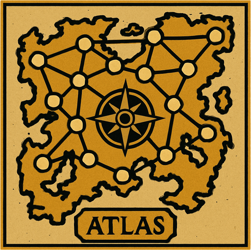 only atlas map .
In-Game asset.  2d.  High contrast.  No shadows