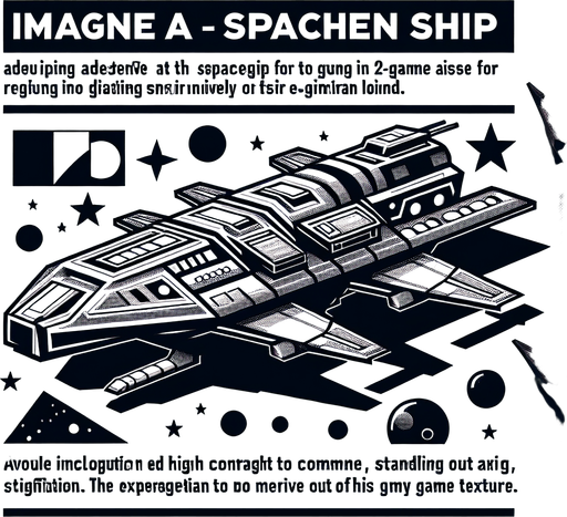 space alien ship.
Single Game Texture. In-Game asset. 2d. Blank background. High contrast. No shadows.