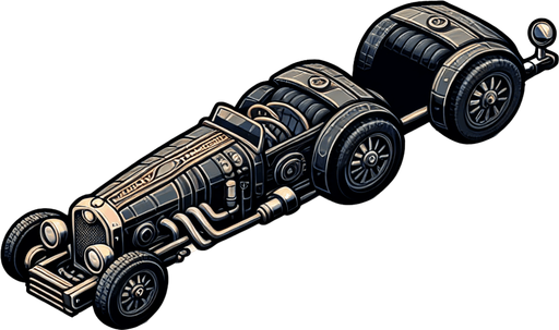 Car.
Single Game Texture. In-Game asset. 2d. Blank background. High contrast. No shadows.