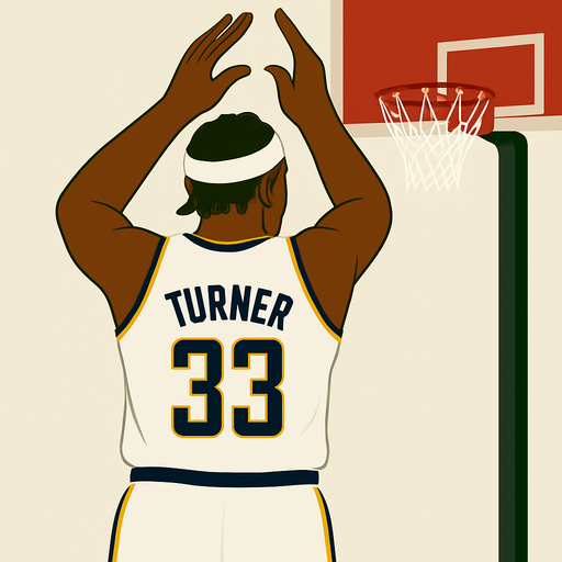 Give him a white headband and an Indiana pacers white uniform