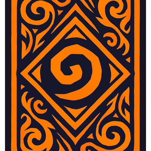 card back.
In-Game asset.  2d.  High contrast.  No shadows