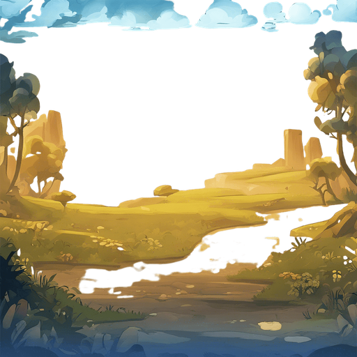 Same image, but in vector game art style without blur.