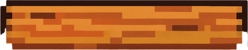 Tabla de madera vista de costado, muy fina. Pixel art.
In-Game asset.  2d.  High contrast.  No shadows
