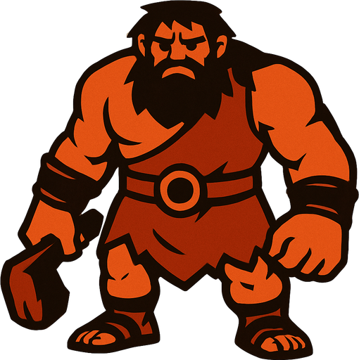 giant.
In-Game asset.  2d.  High contrast.  No shadows