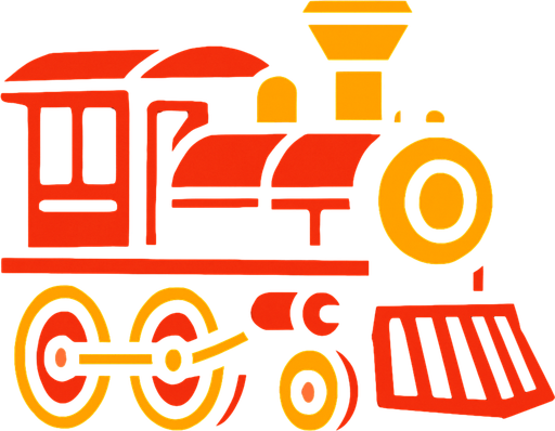 Train.
In-Game asset.  2d.  High contrast.  No shadows