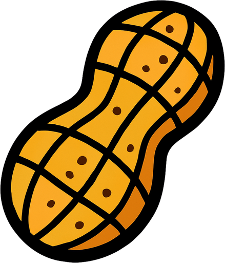 Peanut.
In-Game asset.  2d.  High contrast.  No shadows