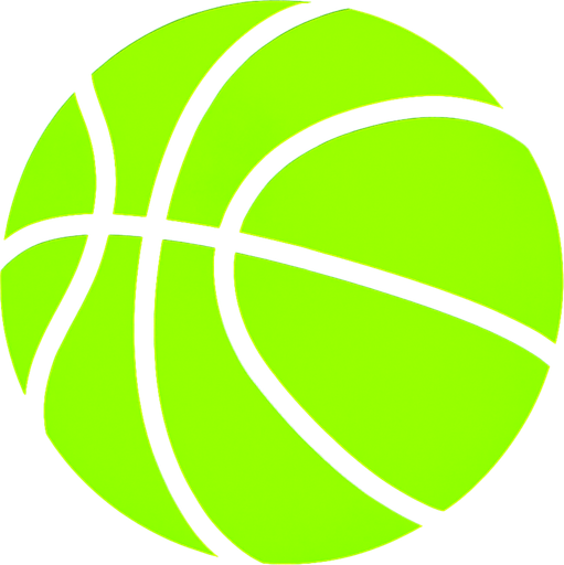 Neon green basketball.
In-Game asset.  2d.  High contrast.  No shadows