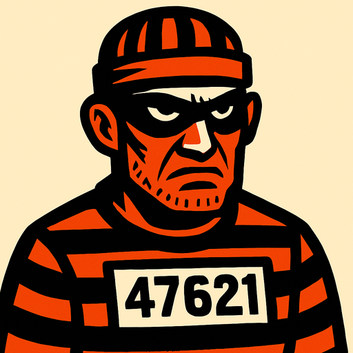 criminal.
In-Game asset.  2d.  High contrast.  No shadows