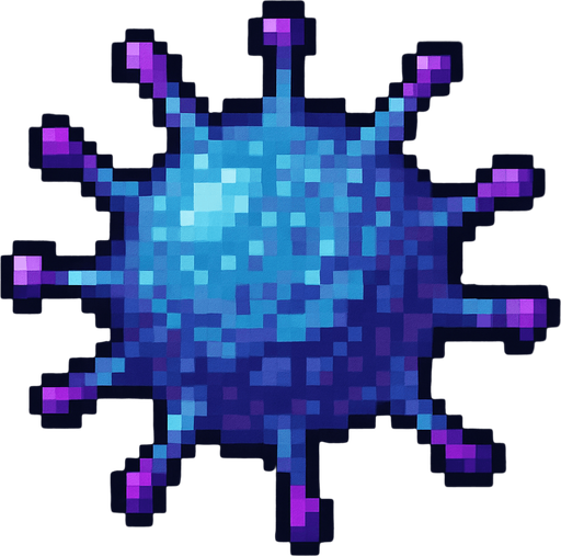 Generame una particula de espora pixela rt.
In-Game asset.  2d.  High contrast.  No shadows