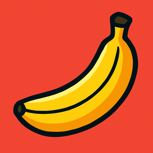 Banana.
In-Game asset.  2d.  High contrast.  No shadows