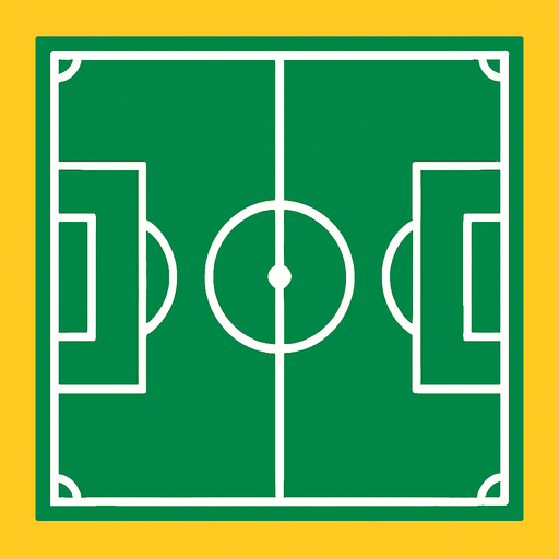 football field.
In-Game asset.  2d.  High contrast.  No shadows