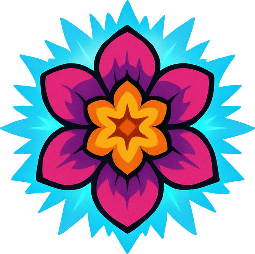 rare Aura Bloom top view.
In-Game asset.  2d.  High contrast.  No shadows
