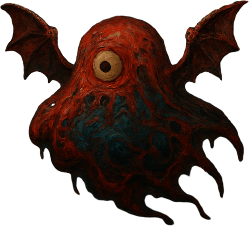 ancient flyng red slime with talasophobia texture