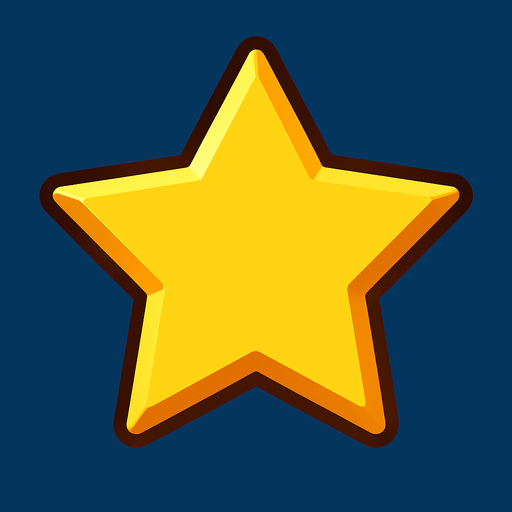 star.
In-Game asset.  2d.  High contrast.  No shadows