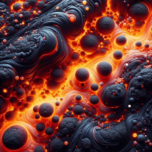 Lava texture, orange topdown gradient