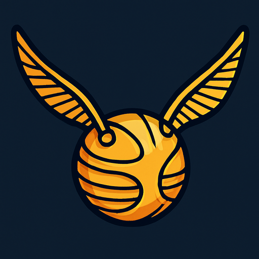 golden snitch.
In-Game asset.  2d.  High contrast.  No shadows