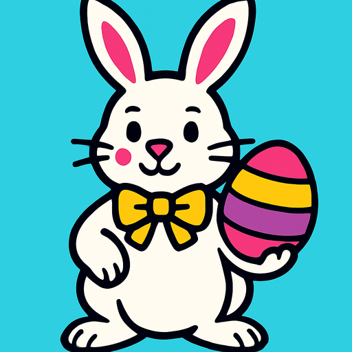 EASTER BUNNY.
In-Game asset.  2d.  High contrast.  No shadows