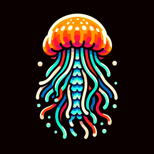Jellyfish.
Single Game Texture.  In-Game asset.  2d.  Blank background.  High contrast.  No shadows