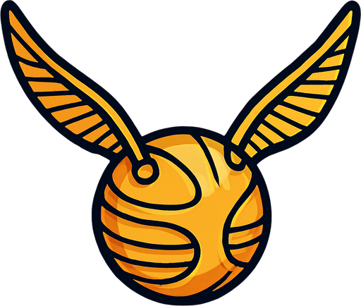 golden snitch.
In-Game asset.  2d.  High contrast.  No shadows